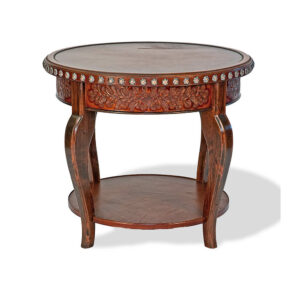 Sagebrush Table with Pine Cone Tooling